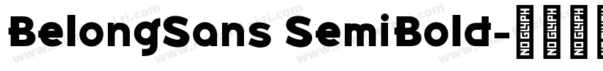 BelongSans SemiBold字体转换